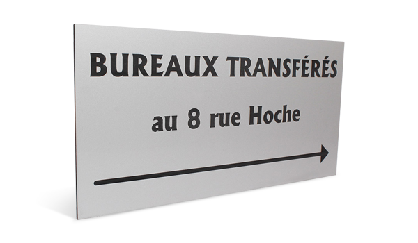 Banderole et panneau signalétique à Grenoble