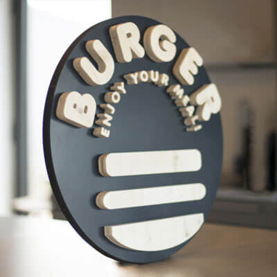 Logo 3D burger Grenoble