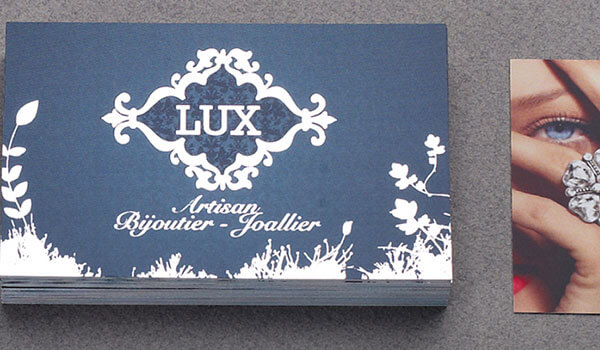 Carte de visite metal design