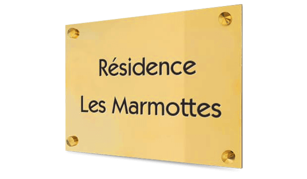 Plaques syndic copropriété personnalisées