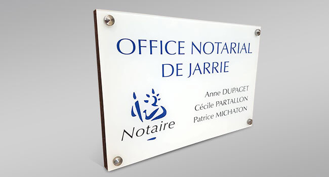 plaque professionnelle quadri Grenoble
